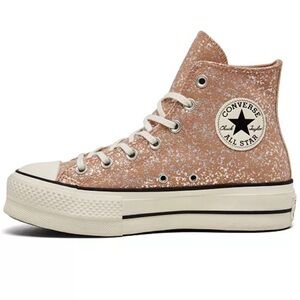 Converse Chuck Taylor All Star High Top Sneakers - Peach with White Speckle